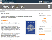 Tablet Screenshot of mediterranea-comunicacion.org